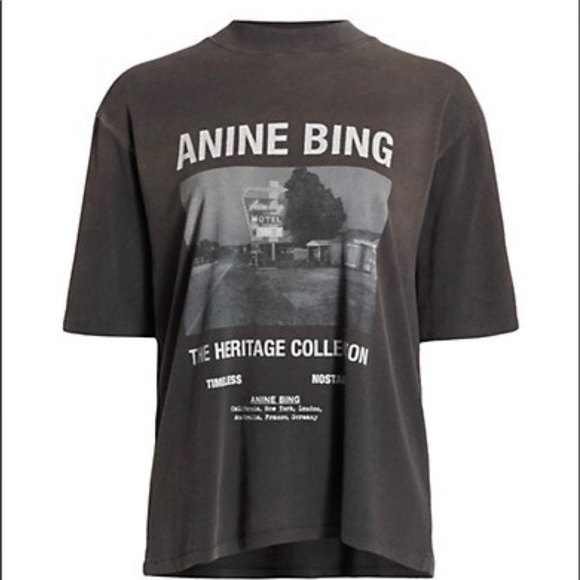 Anine Bing Tops - Anine Bing Motel Organic Cotton Graphic Tee & Travel Cup